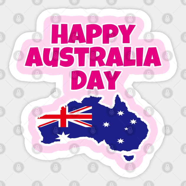 Australia Day - Happy Australia Day Sticker by EunsooLee